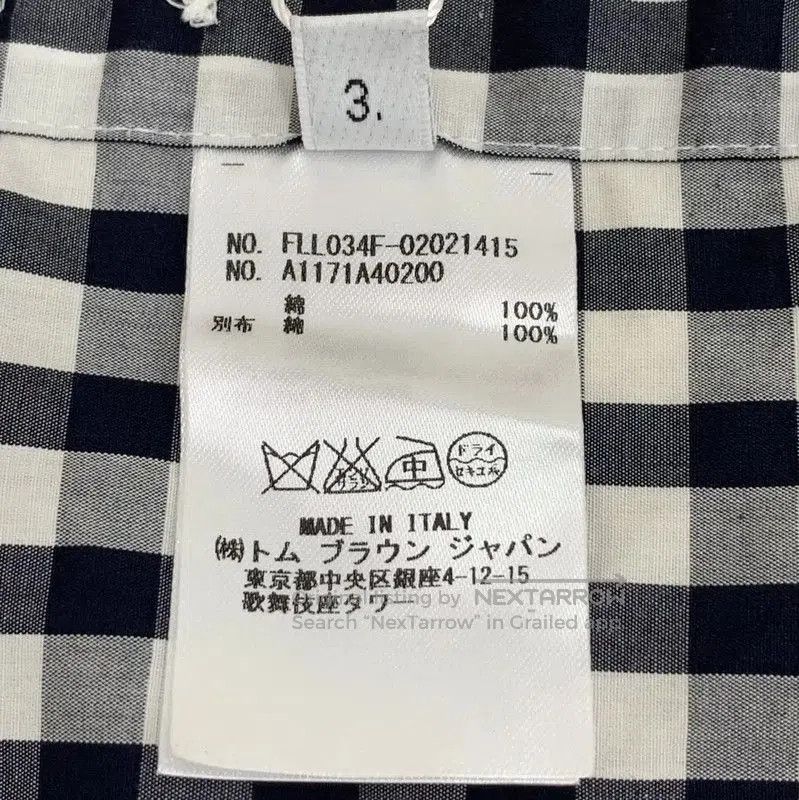 Thom Browne Thom Browne Color Block Cotton Shirt . Size L / US 10 / IT 46 - 9 Thumbnail