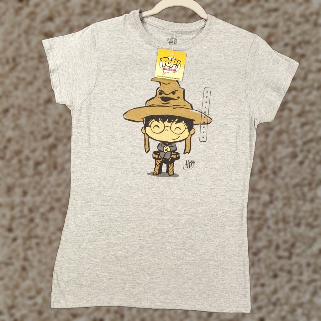 Vintage Funko Shirt Womens T-Shirt Gray Harry Potter Sorting Hat Tee M Juniors NWT Size M / US 6-8 / IT 42-44 - 1 Thumbnail