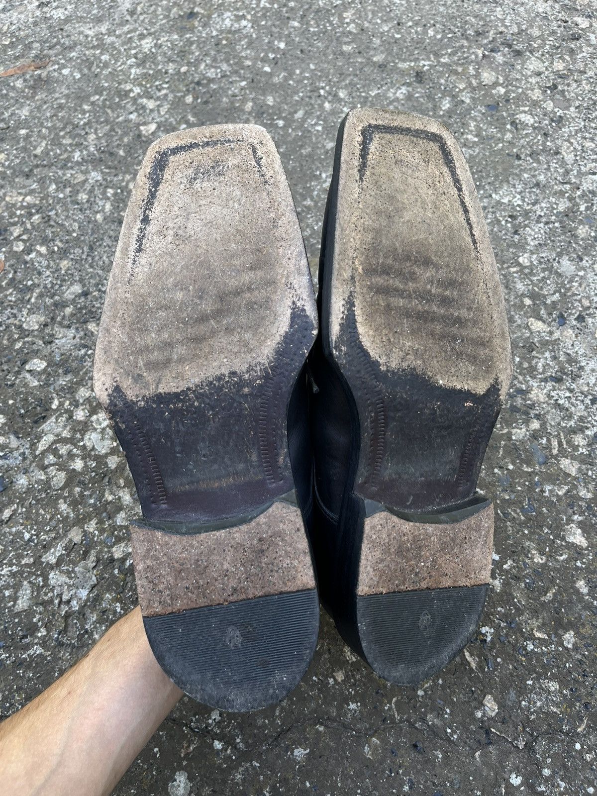 Other Avant Garde Square Sole Balenciaga Style Leather Shoes Opium Size US 10 / EU 43 - 10 Thumbnail