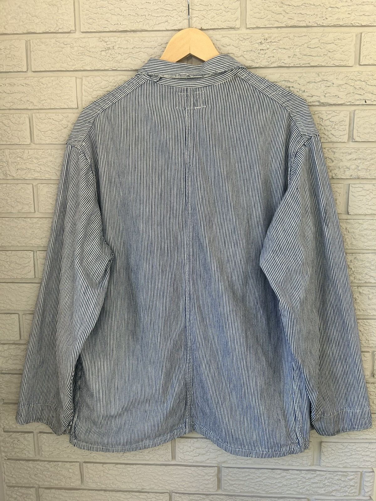 Vintage Vintage 60s Big B Brotherhood Hickory Striped Chore Jacket Size US L / EU 52-54 / 3 - 9 Thumbnail