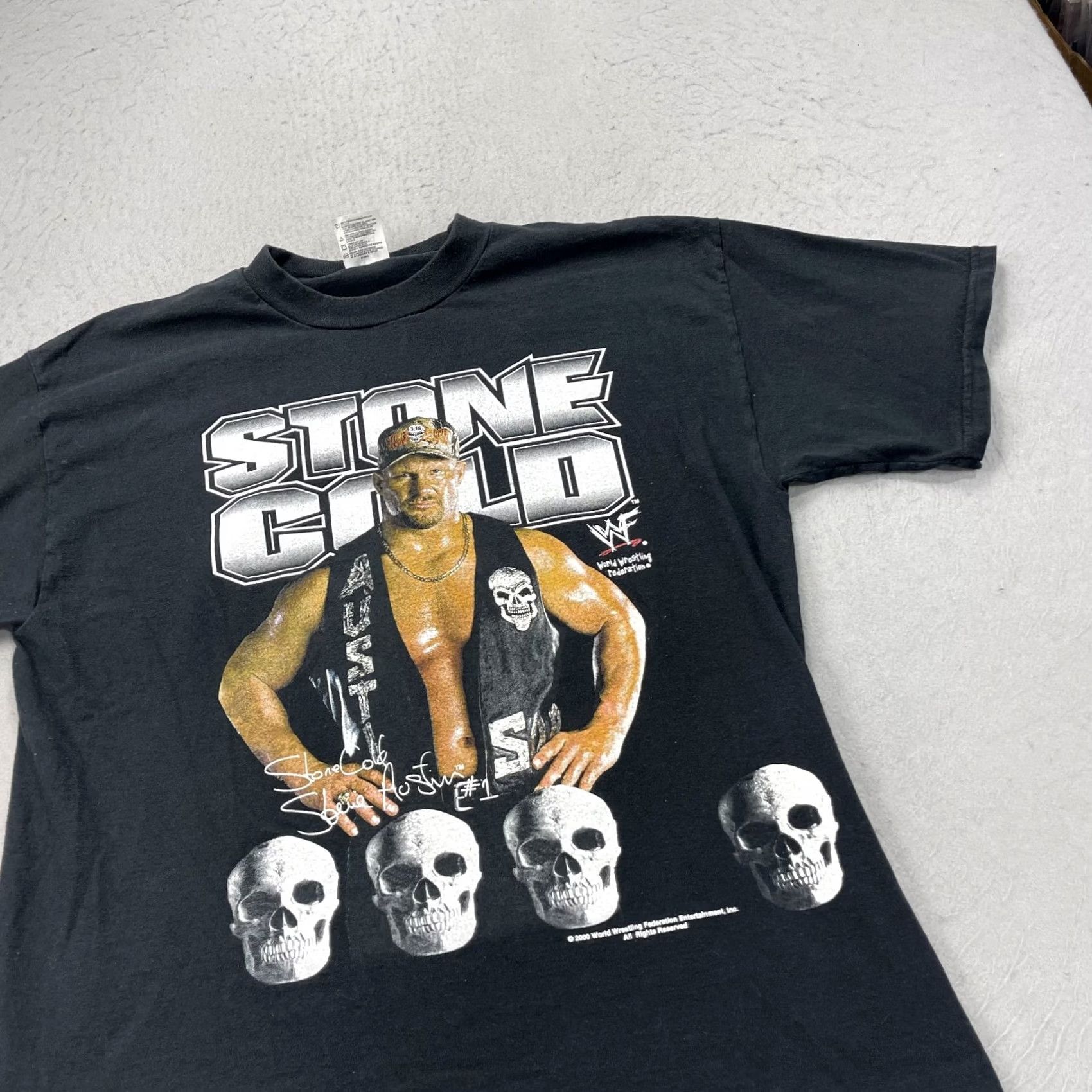 Vintage VINTAGE TNT Stone Cold Steve Austin Shirts Mens XL Wrestling WWE WWF Skull 3:16 2000 Shirt XS XL? Size US XL / EU 56 / 4 - 3 Thumbnail