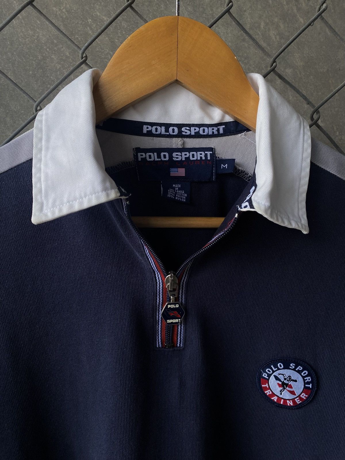 Polo Ralph Lauren × Vintage 90s POLO SPORT RUGBY HALF ZIP Size US M / EU 48-50 / 2 - 4 Thumbnail