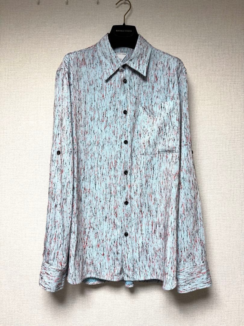 Bottega Veneta BOTTEGA VENETA 24SS Textured silk Shirt, Size 46 Size US S / EU 44-46 / 1 - 1 Thumbnail