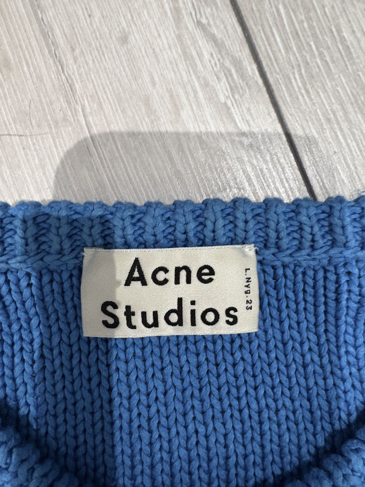Acne Studios Acne Studios knit blue shorter sleeves Size S / US 4 / IT 40 - 4 Thumbnail
