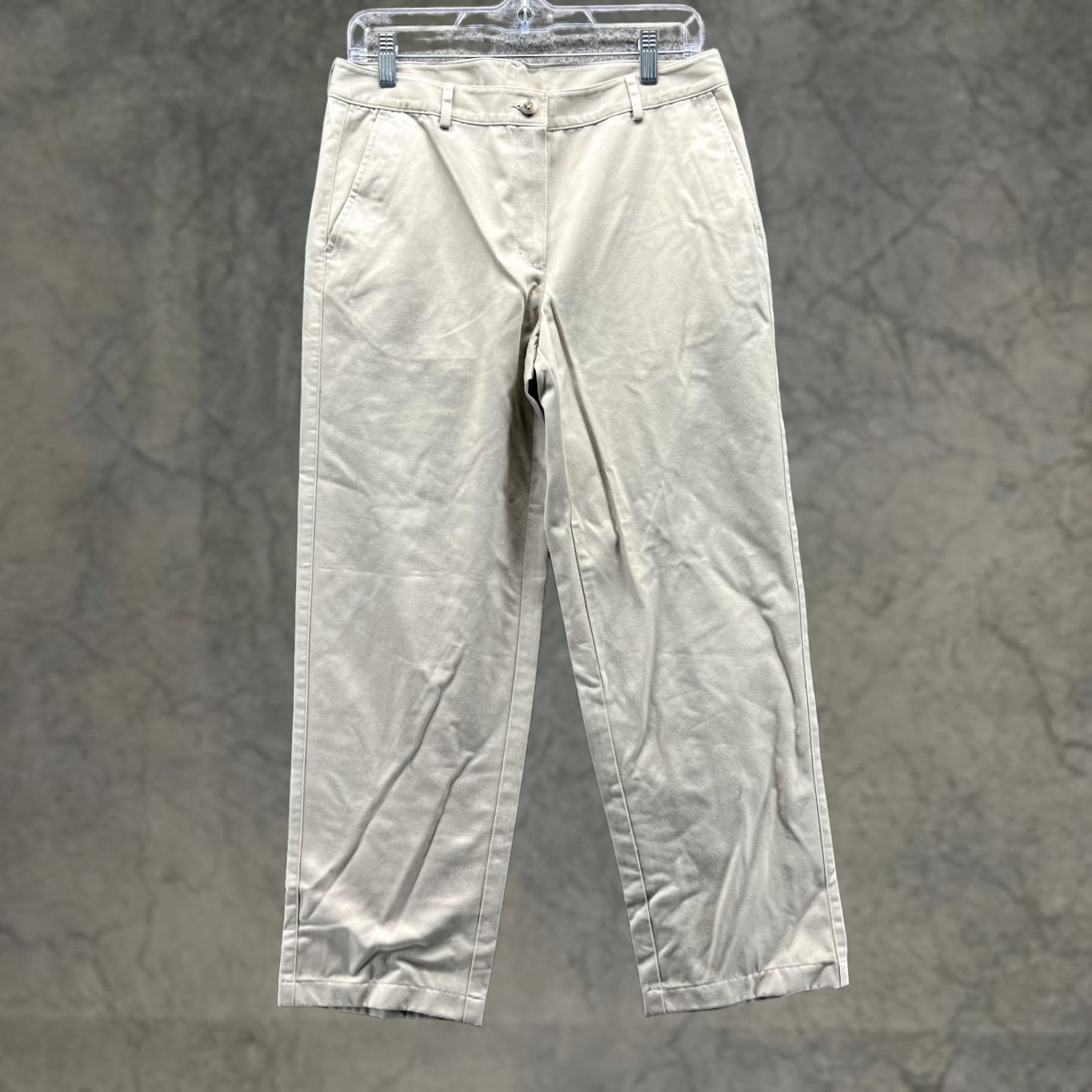 Vintage LL Bean Pants Women 6 Chino Canvas Beige Regular Size 28" / US 6 / IT 42 - 1 Thumbnail