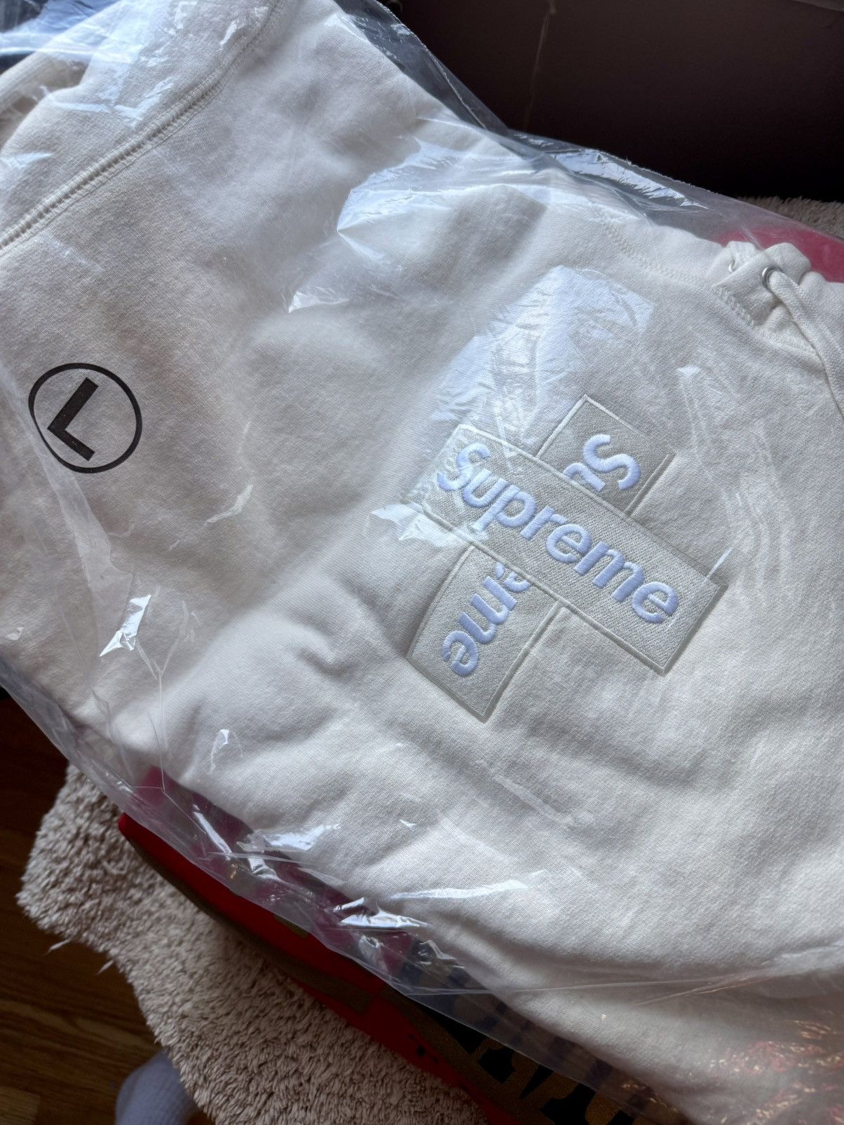Supreme Supreme Cross Box Logo Hoodie Size US L / EU 52-54 / 3 - 3 Thumbnail