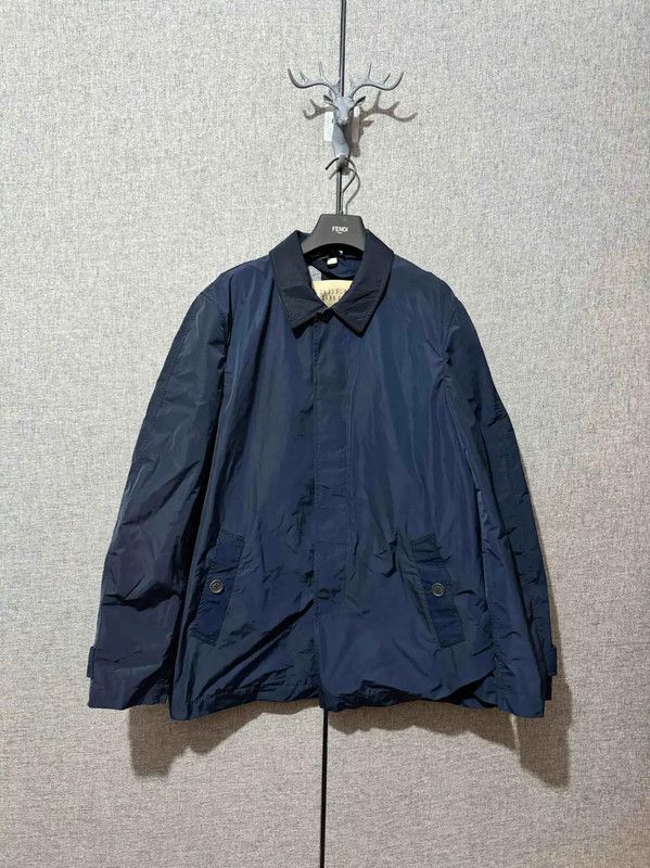 Burberry Burberry Navy Blue Polyester Logo Men's Jacket Size US L / EU 52-54 / 3 - 1 Thumbnail