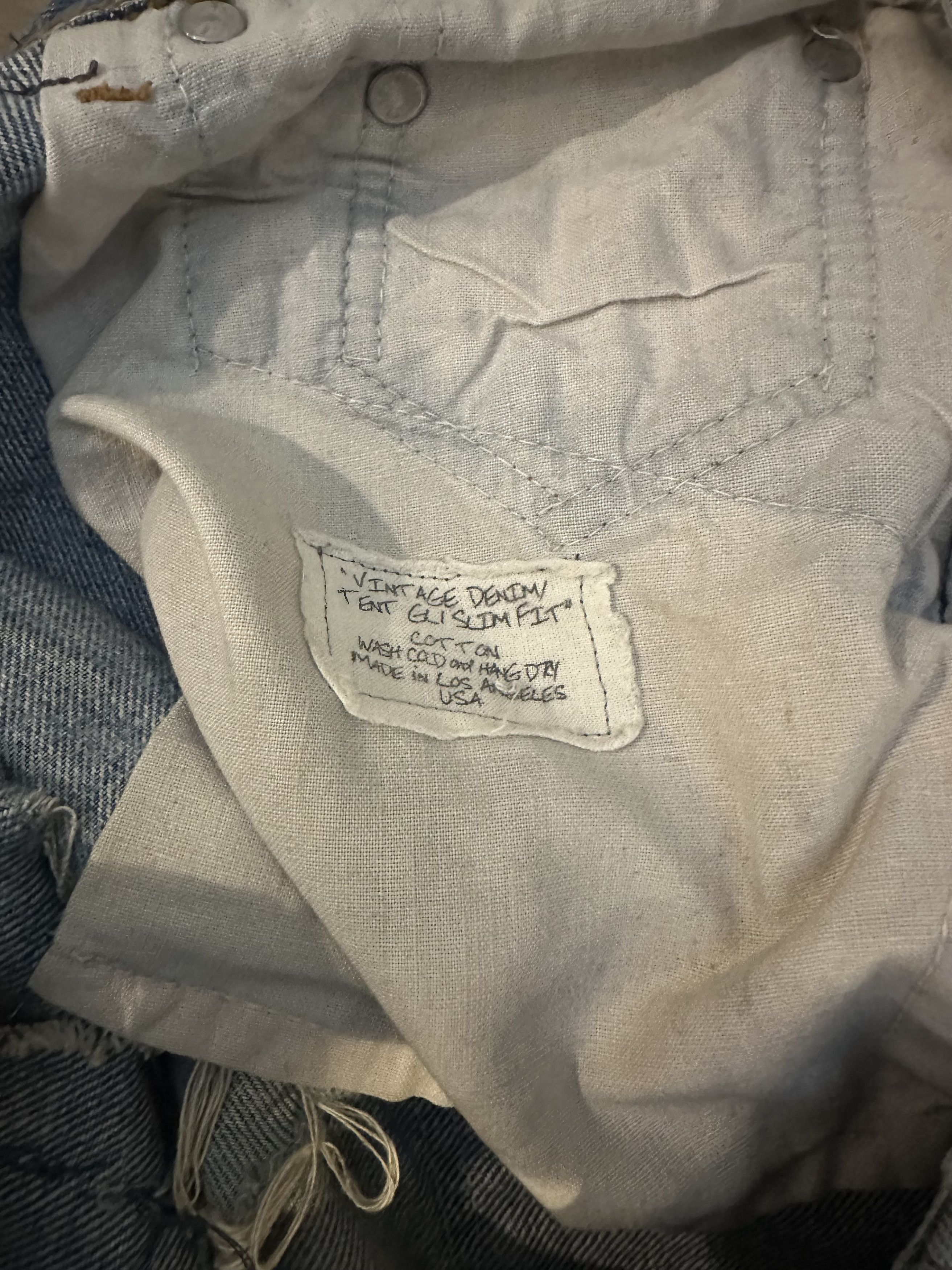 Greg Lauren Vintage denim/tent gl1 slim fit Size US 36 / EU 52 - 4 Thumbnail