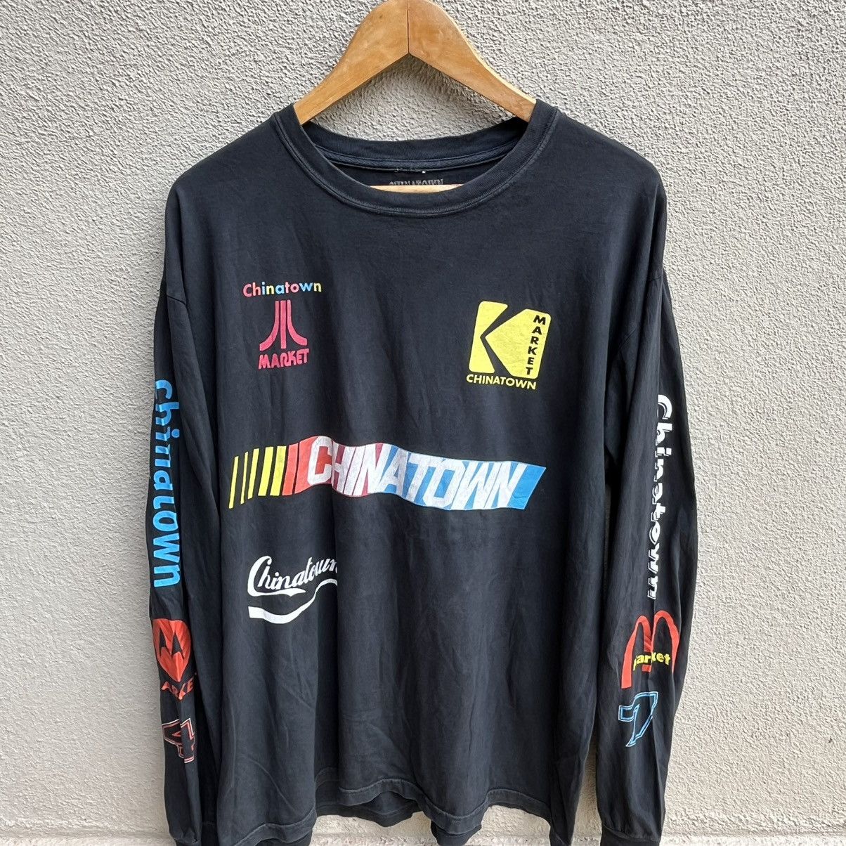 Other CHINATOWN MARKET nascar longsleeves tee Size US L / EU 52-54 / 3 - 2 Thumbnail