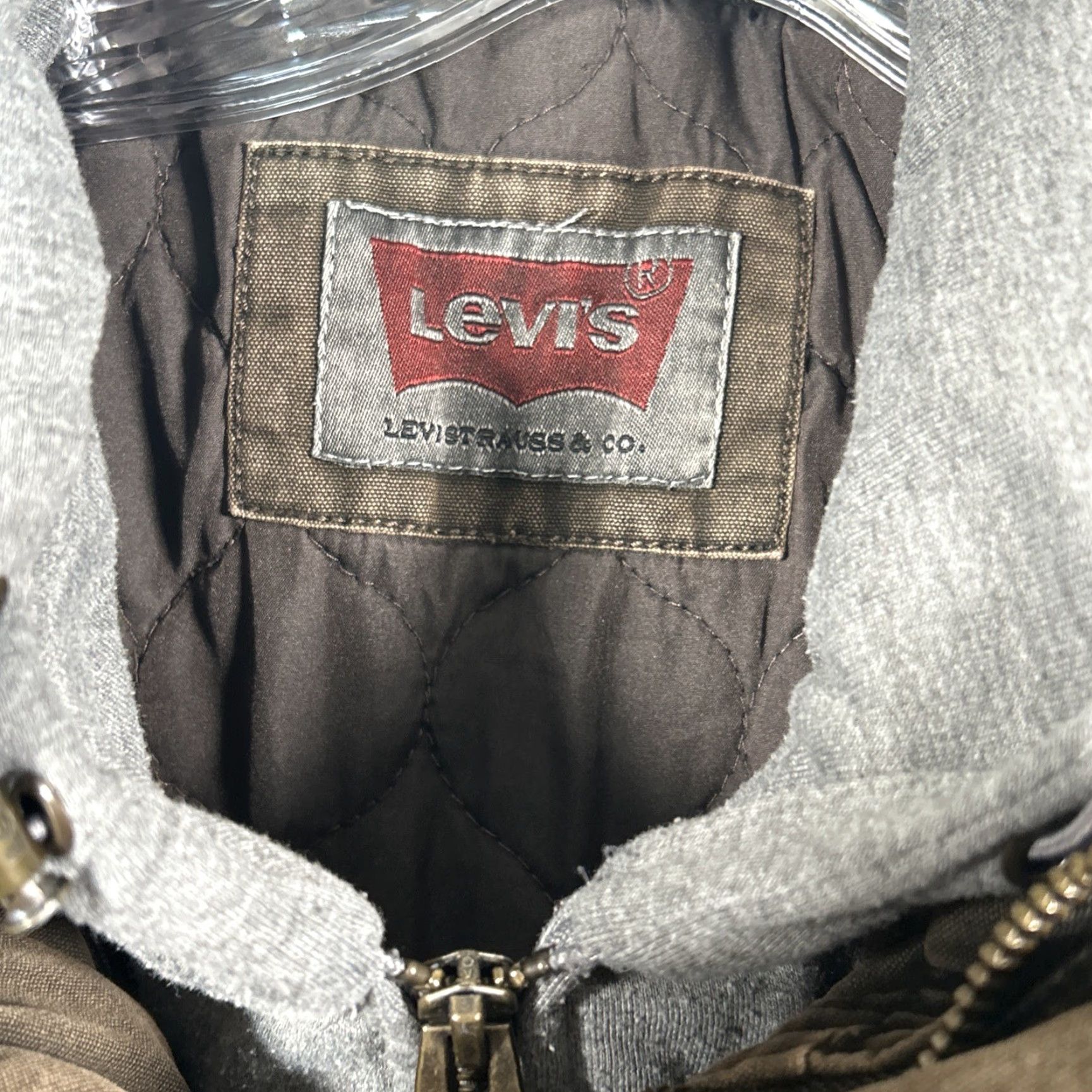 Levi's VINTAGE Levi's Trucker Jacket Mens S Military Jacket Reversible Hoodie Wind-Resistant Brown Size US S / EU 44-46 / 1 - 3 Thumbnail