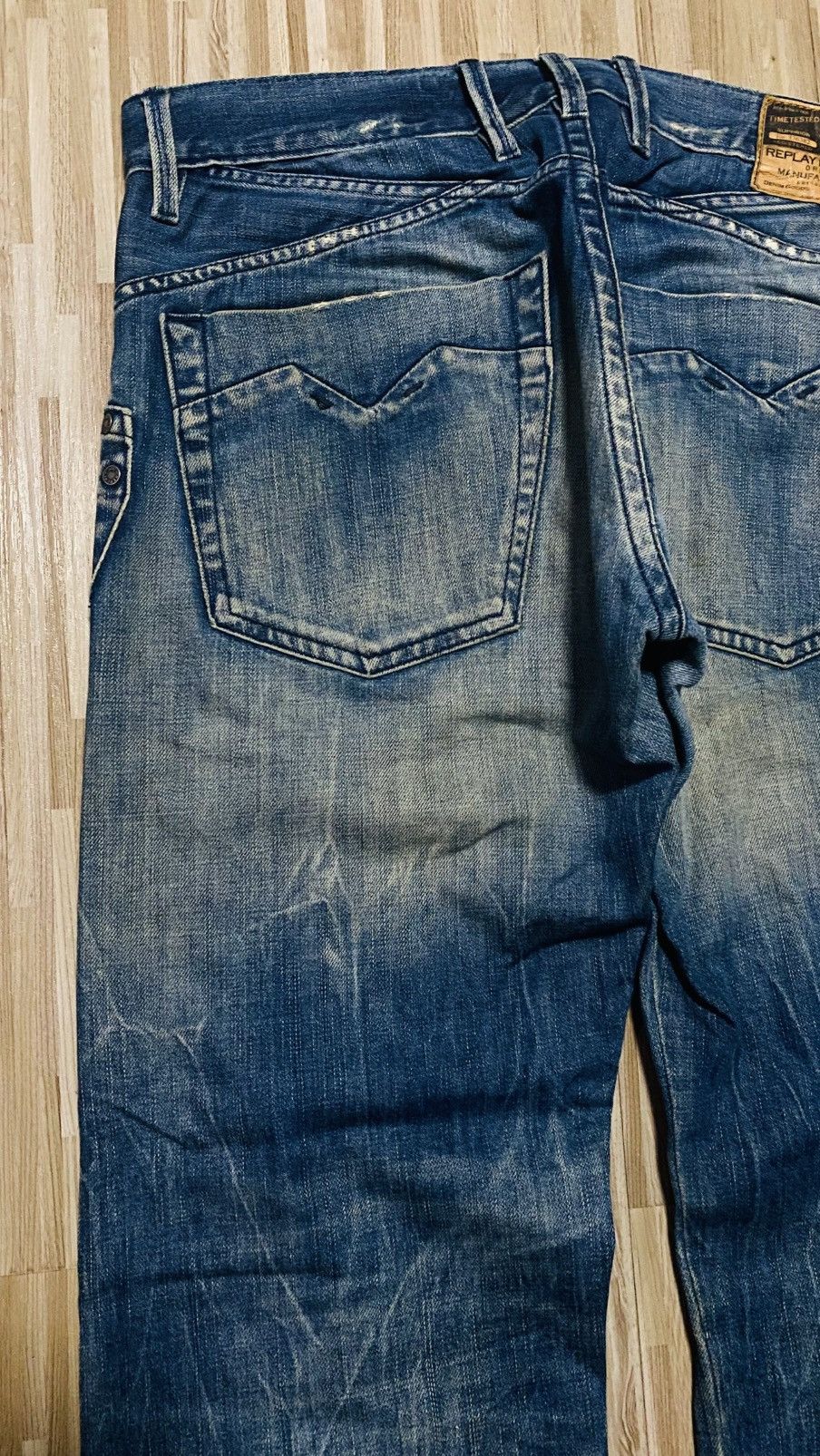 Vintage 💥VINTAGE JEANS💥REPLAY FLARE MADE IN TUNISIA💥 Size US 34 / EU 50 - 15 Thumbnail