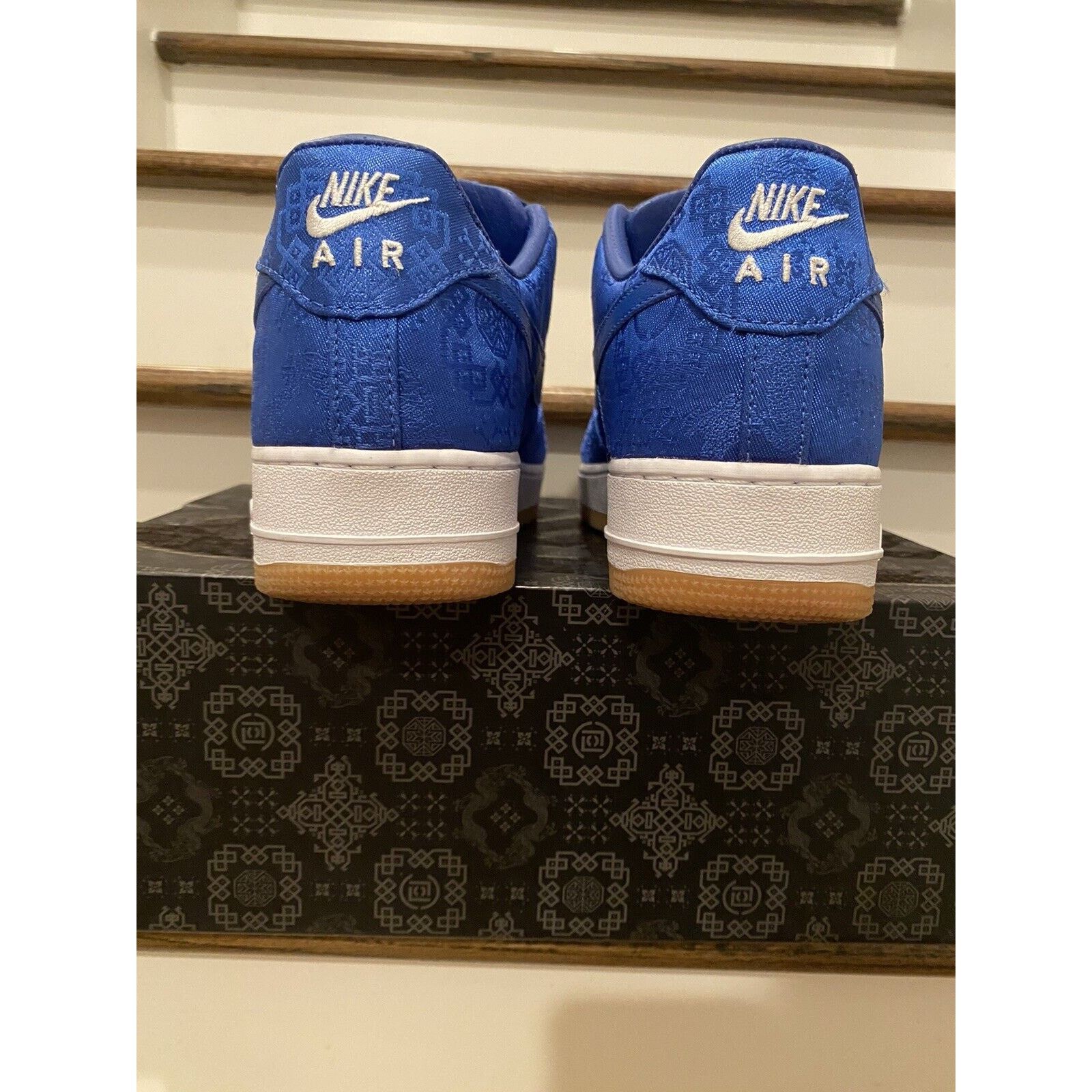 Nike Nike Air Force 1 Premium x CLOT Royal Silk Blue Size US 10 / EU 43 - 9 Thumbnail