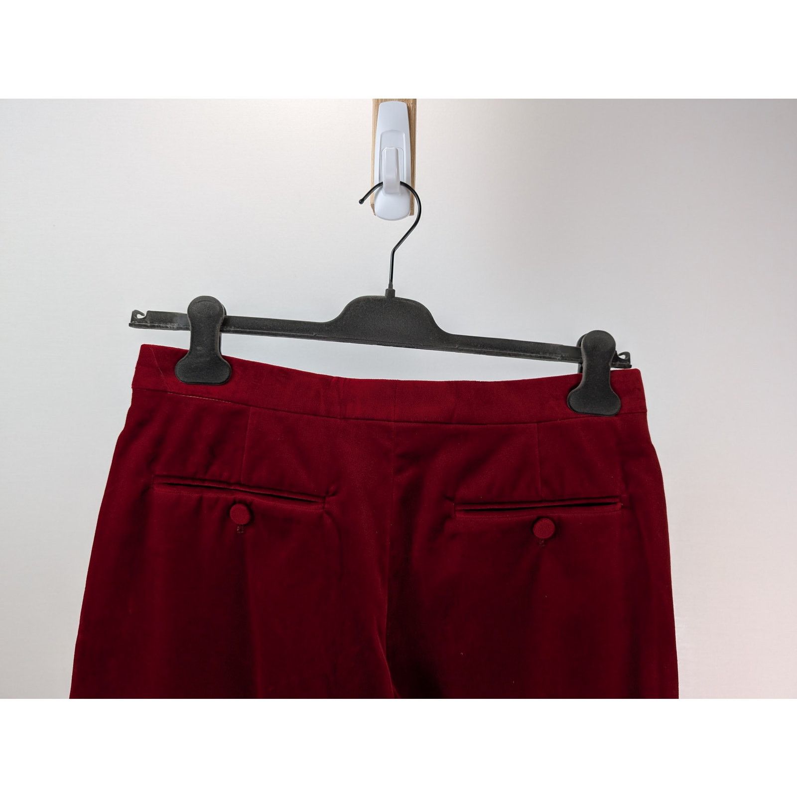 Gucci o1rshd1 Stretch Velvet W/Leather Short Pant in Fire/Mix Size US 32 / EU 48 - 8 Thumbnail
