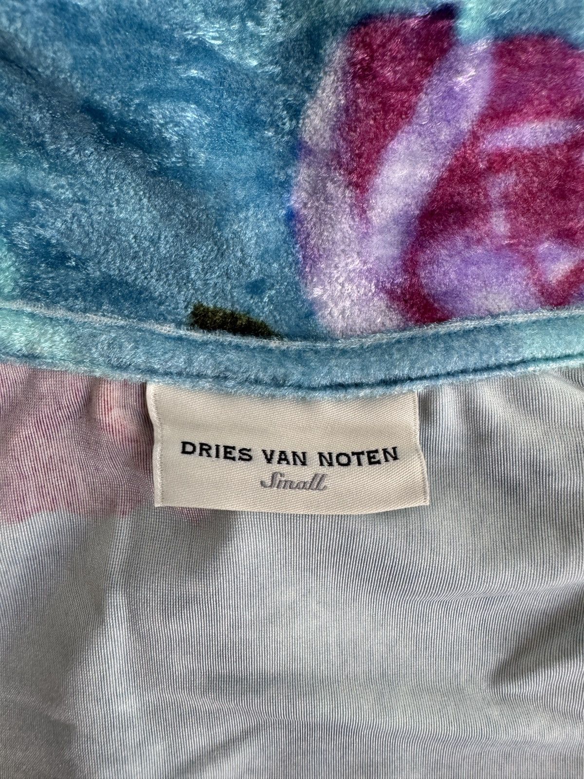Dries Van Noten Dries Van Noten Turtleneck Velvet Top Size S / US 4 / IT 40 - 4 Thumbnail
