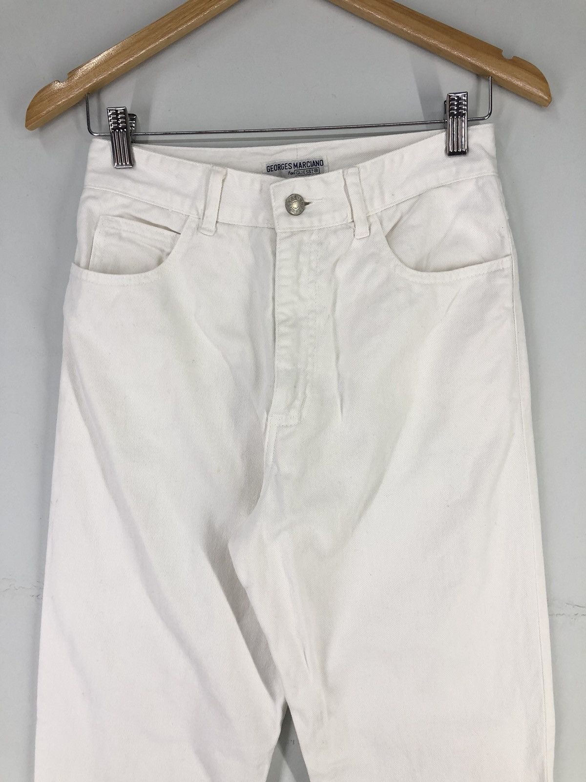 Guess Vintage Guess Georges Marciano White Jeans Size 25" / US 0 / IT 36 - 5 Thumbnail