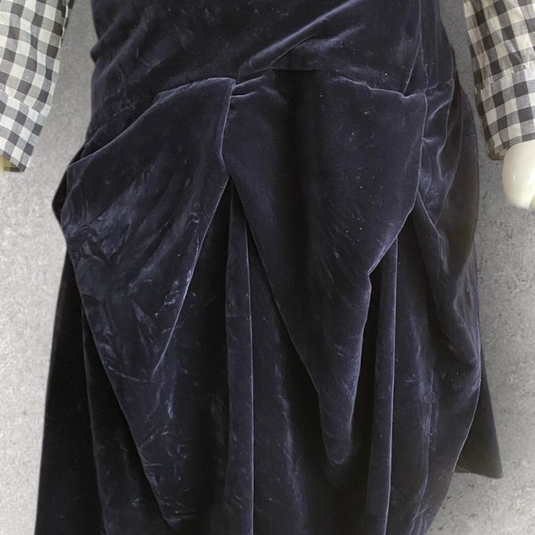 Vivienne Westwood Fall06 Velvet Drunken Skirt Size 28" / US 6 / IT 42 - 3 Thumbnail