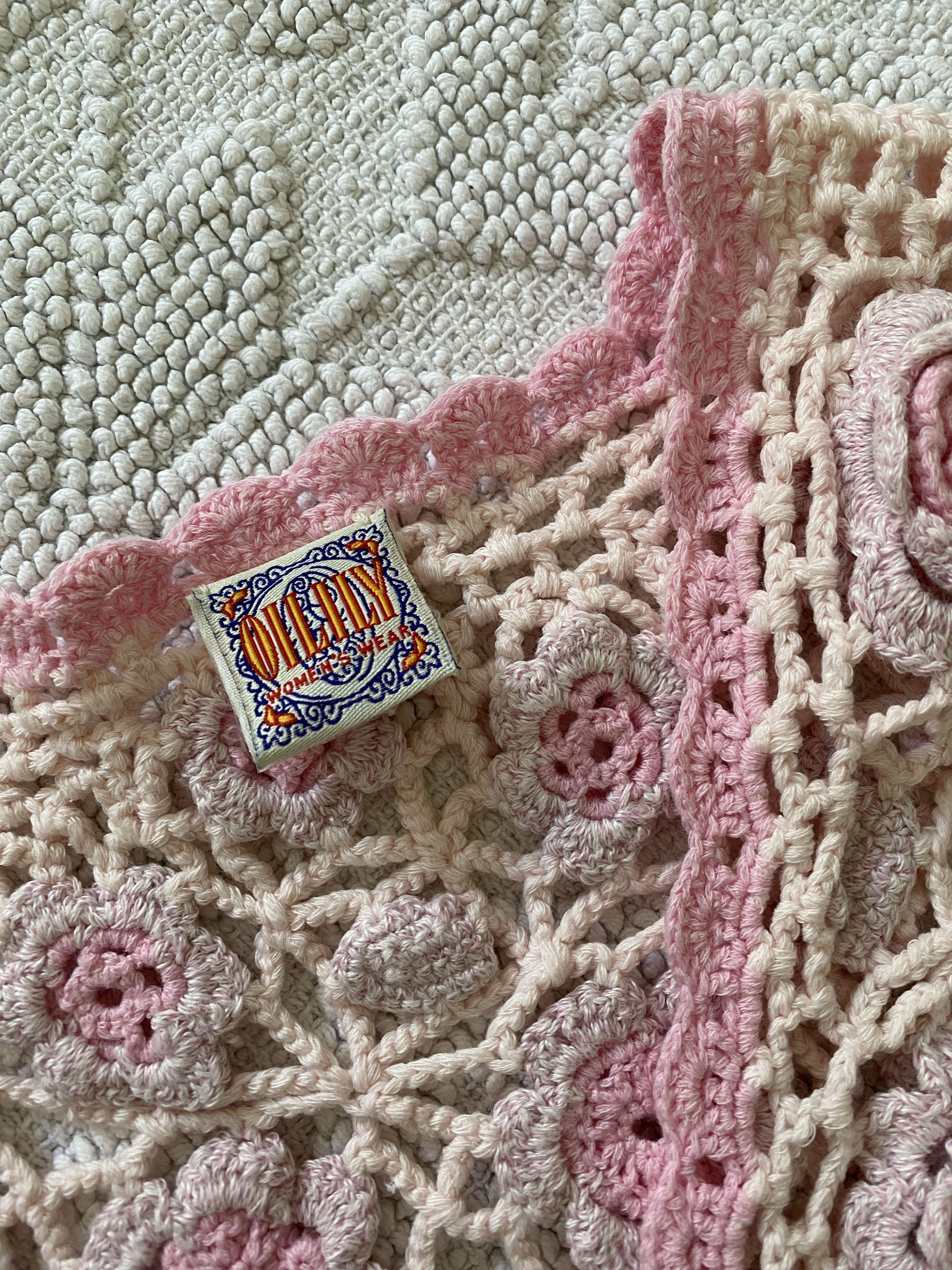 Oilily crochet 3d roses vintage oilily top Size XS / US 0-2 / IT 36-38 - 4 Thumbnail