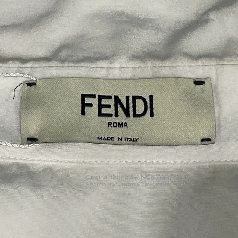 Fendi Fendi Letter Logo Printed Collar Long Sleeve Shirt Size XXS / US 00 / IT 34 - 5 Thumbnail