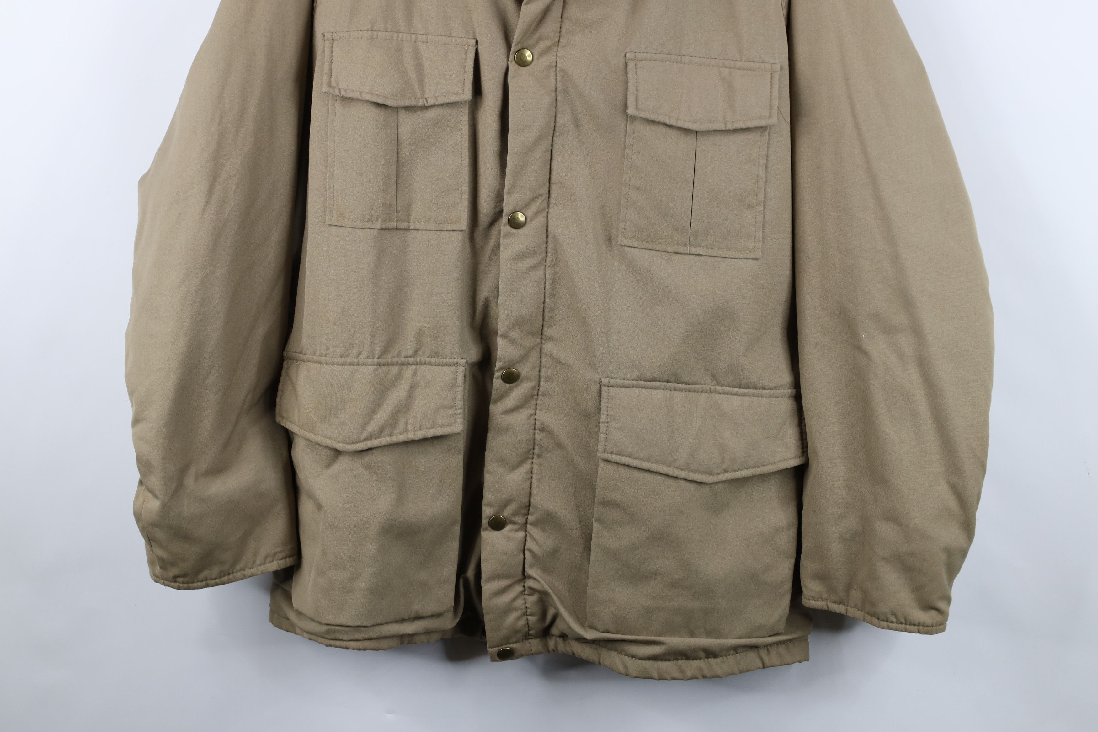 Vintage Vintage 70s Streetwear Hooded Full Zip Parka Jacket USA Size US L / EU 52-54 / 3 - 3 Thumbnail