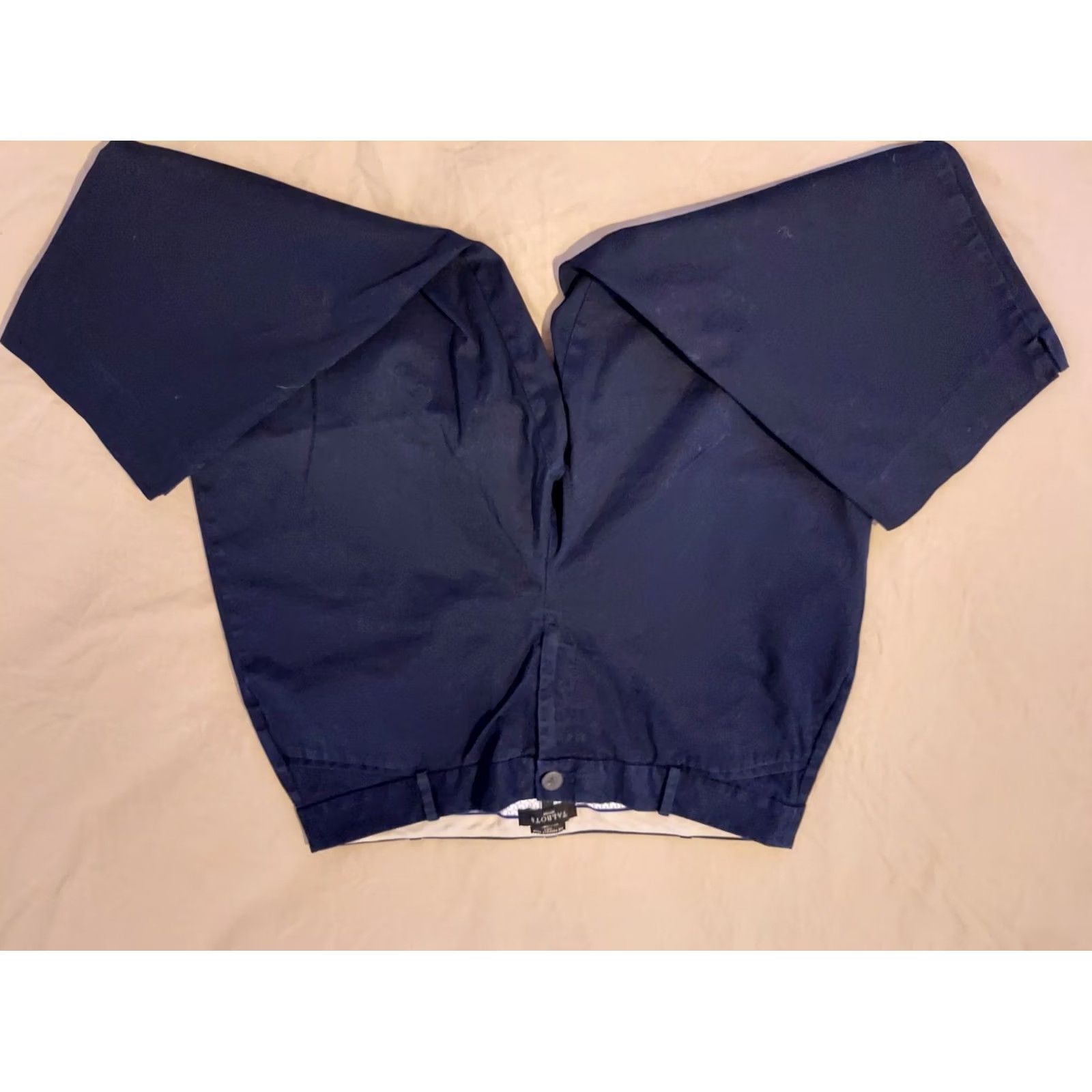 Talbots Talbots Dress Womens 16P Khaki Pants Petite Navy Slack Chino Trouser Size 38" / US 16 / IT 52 - 2 Thumbnail