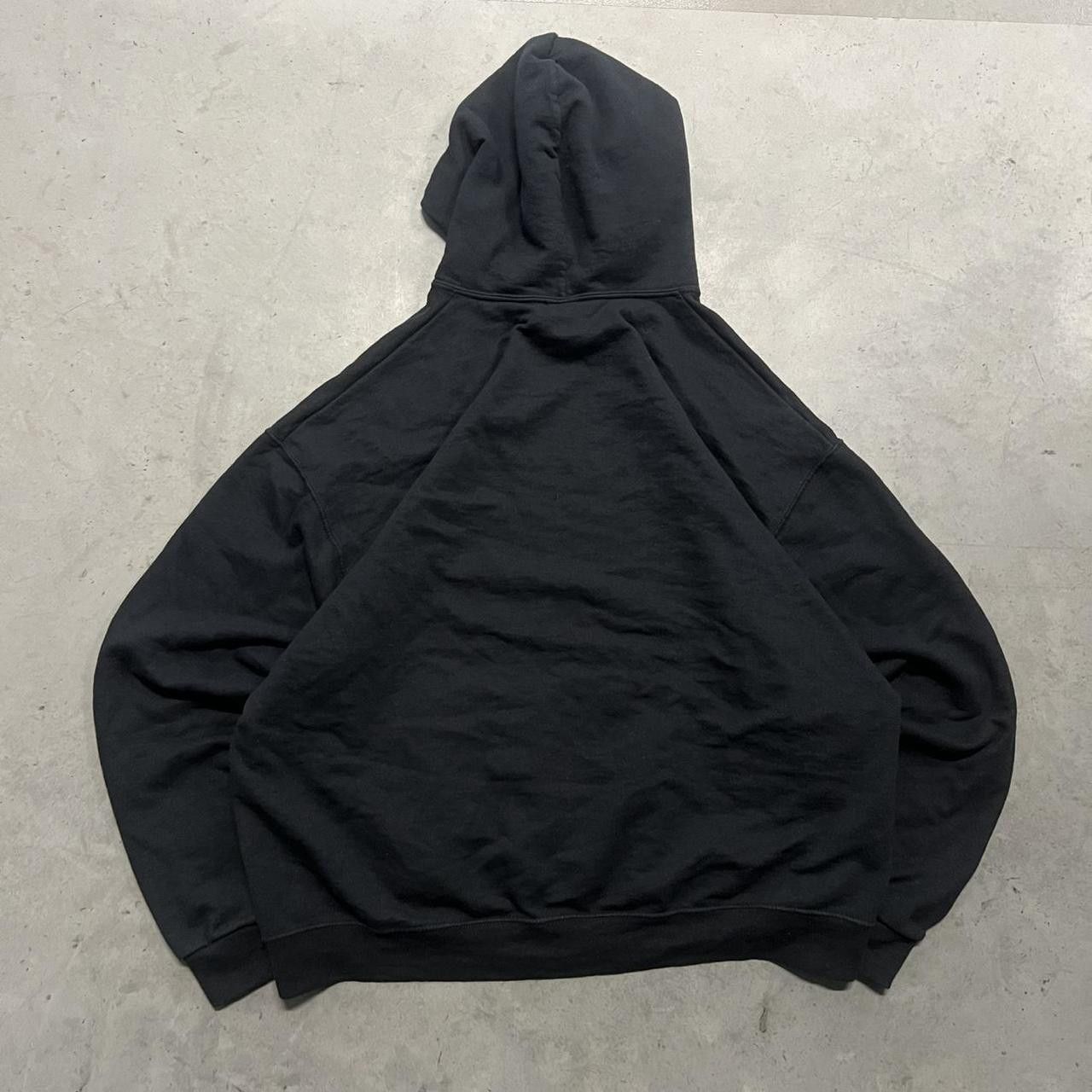 Vintage Vintage Y2K/2000s Blank Black essential Hoodie! Size US XL / EU 56 / 4 - 2 Thumbnail