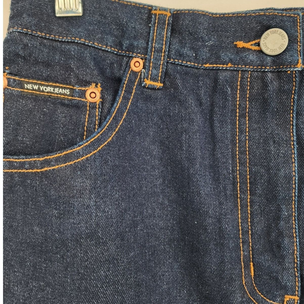 Other New York & Company NY Jeans Denim Skirt Dark Wash Size 8 NWT Size 30" / US 8 / IT 44 - 4 Thumbnail