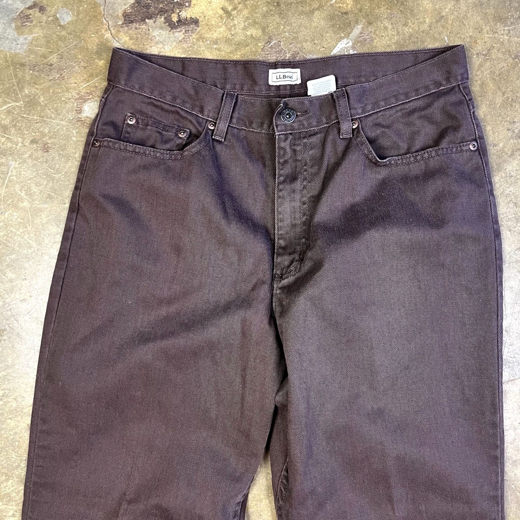 Vintage VINTAGE L.L.Bean Womens High Waist Mom Jeans 14 Regular 32x29 Brown Denim Pants Jeans Size 36" / US 14 / IT 50 - 4 Thumbnail