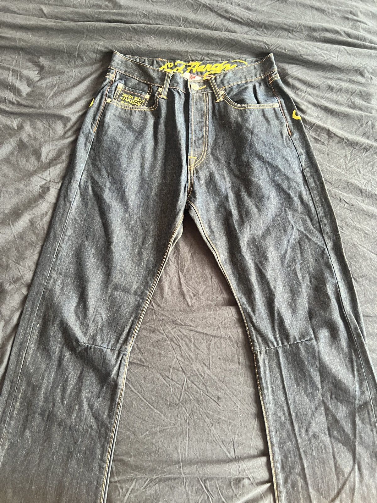 Ed Hardy Ed hardy Flower skull rare vintage denim Size US 32 / EU 48 - 6 Thumbnail