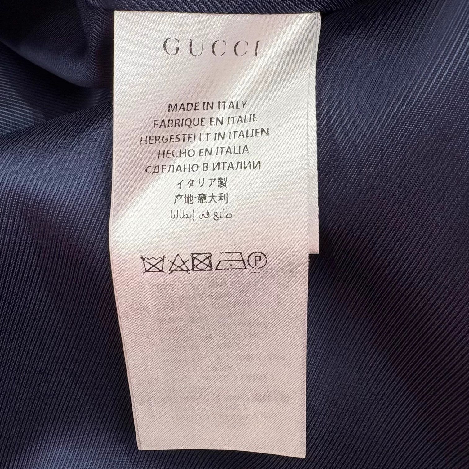 Gucci GUCCI Double G Embellished Blue Wool Coat Size 38 Size XS / US 0-2 / IT 36-38 - 4 Thumbnail