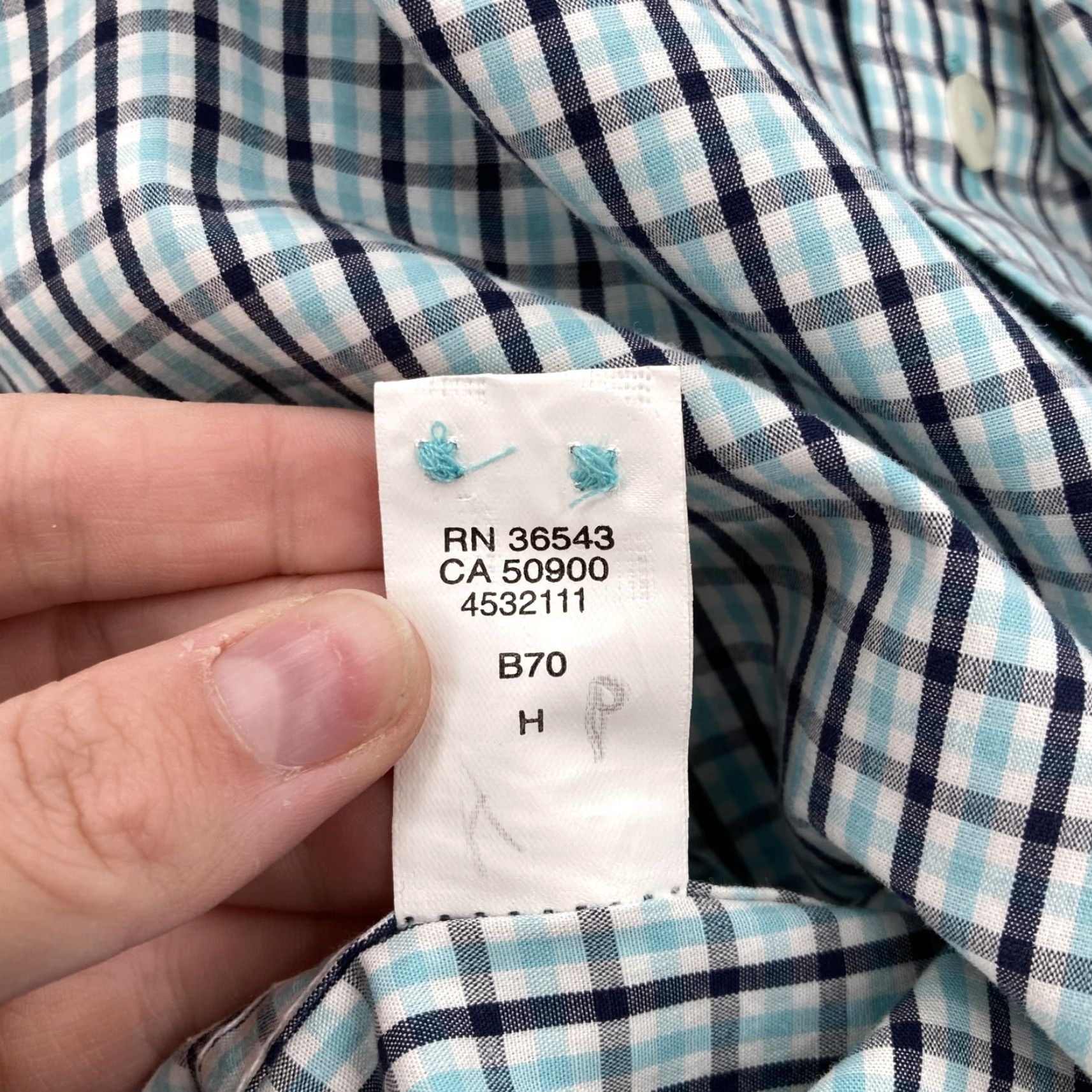 Izod Izod Shirt Mens Medium True Aqua Blue Plaid Button-Down Long Sleeve Casual NWT Size US M / EU 48-50 / 2 - 6 Thumbnail