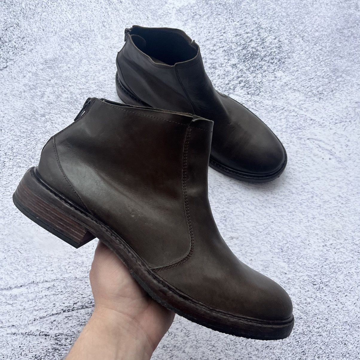 Designer × MoMA Moma design leather zip ankle mens boots Size US 8 / EU 41 - 1 Thumbnail