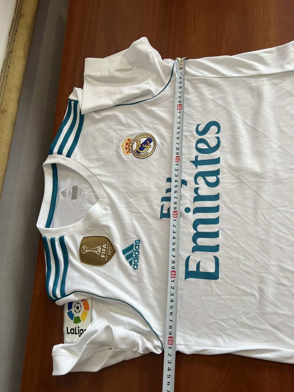 Adidas 2017/18 REAL MADRID #7 RONALDO HOME SOCCER JERSEY SHIRT M Size US M / EU 48-50 / 2 - 19 Thumbnail