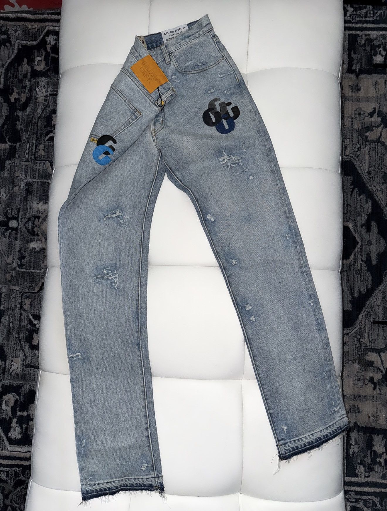 Gallery Dept. G patch distressed jeans Size US 34 / EU 50 - 1 Thumbnail