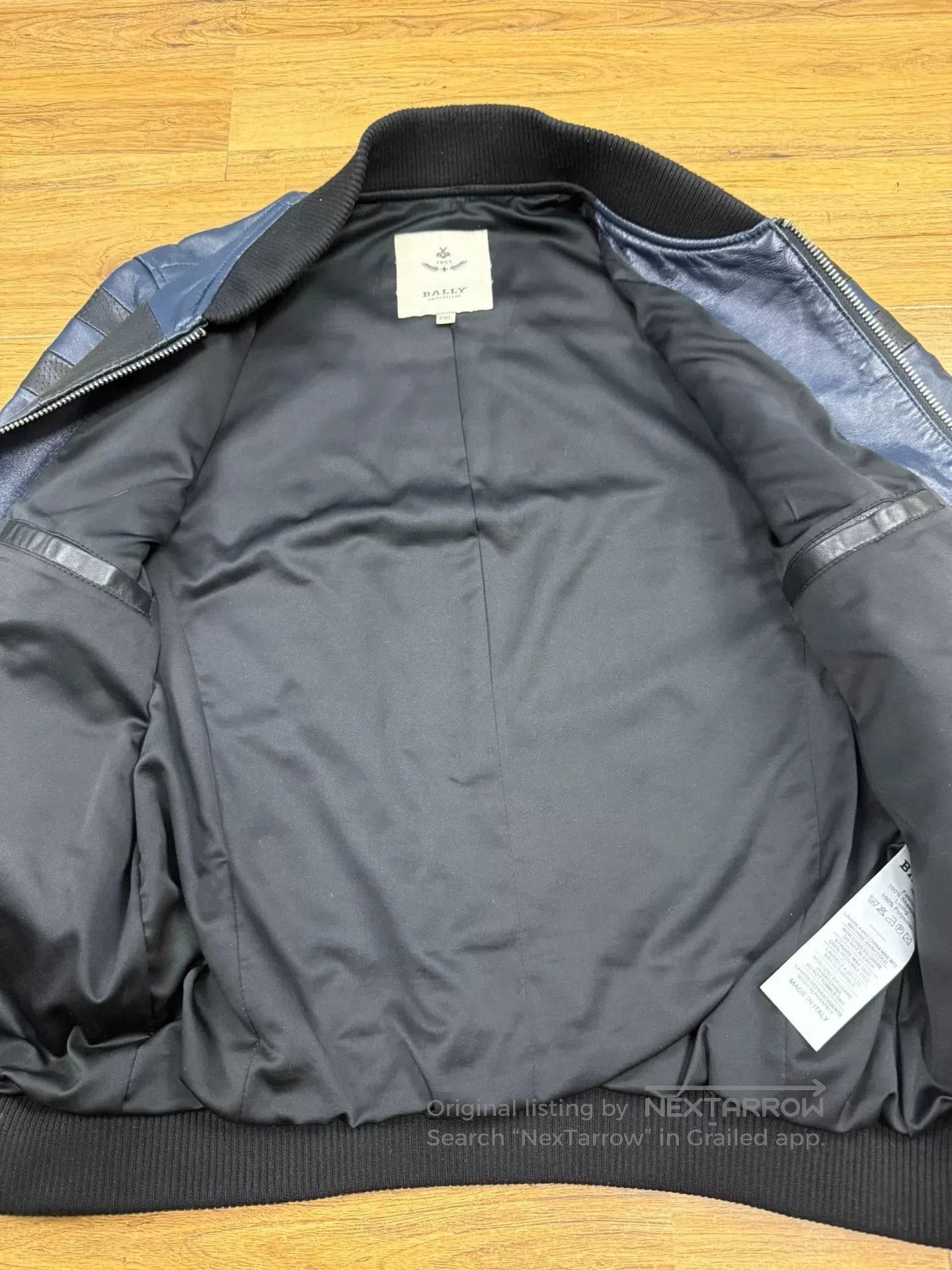 Bally BALLY Men's Casual Leather Jacket. Size US XXL / EU 58 / 5 - 3 Thumbnail