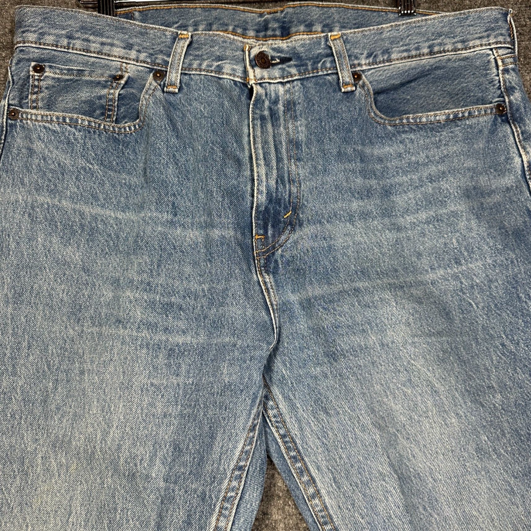 Levi's Levis 505 Jeans Mens 36 Regular Fit Cotton Stretch Straight Leg Pockets Size US 36 / EU 52 - 2 Thumbnail