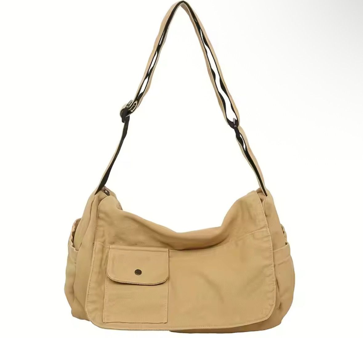 Japanese Brand Workwear School Canvas Shoulder Bag Large Messenger Bag Size ONE SIZE - 2 Thumbnail