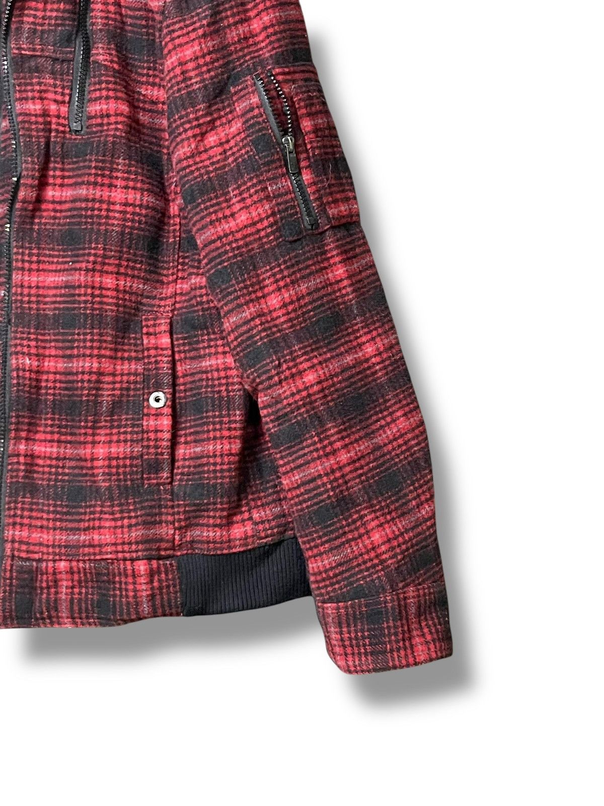 If Six Was Nine × Japanese Brand × Le Grande Bleu (L.G.B.) Punk Create Barefoot Flannel Hooded Jacket (49) Size US L / EU 52-54 / 3 - 5 Thumbnail
