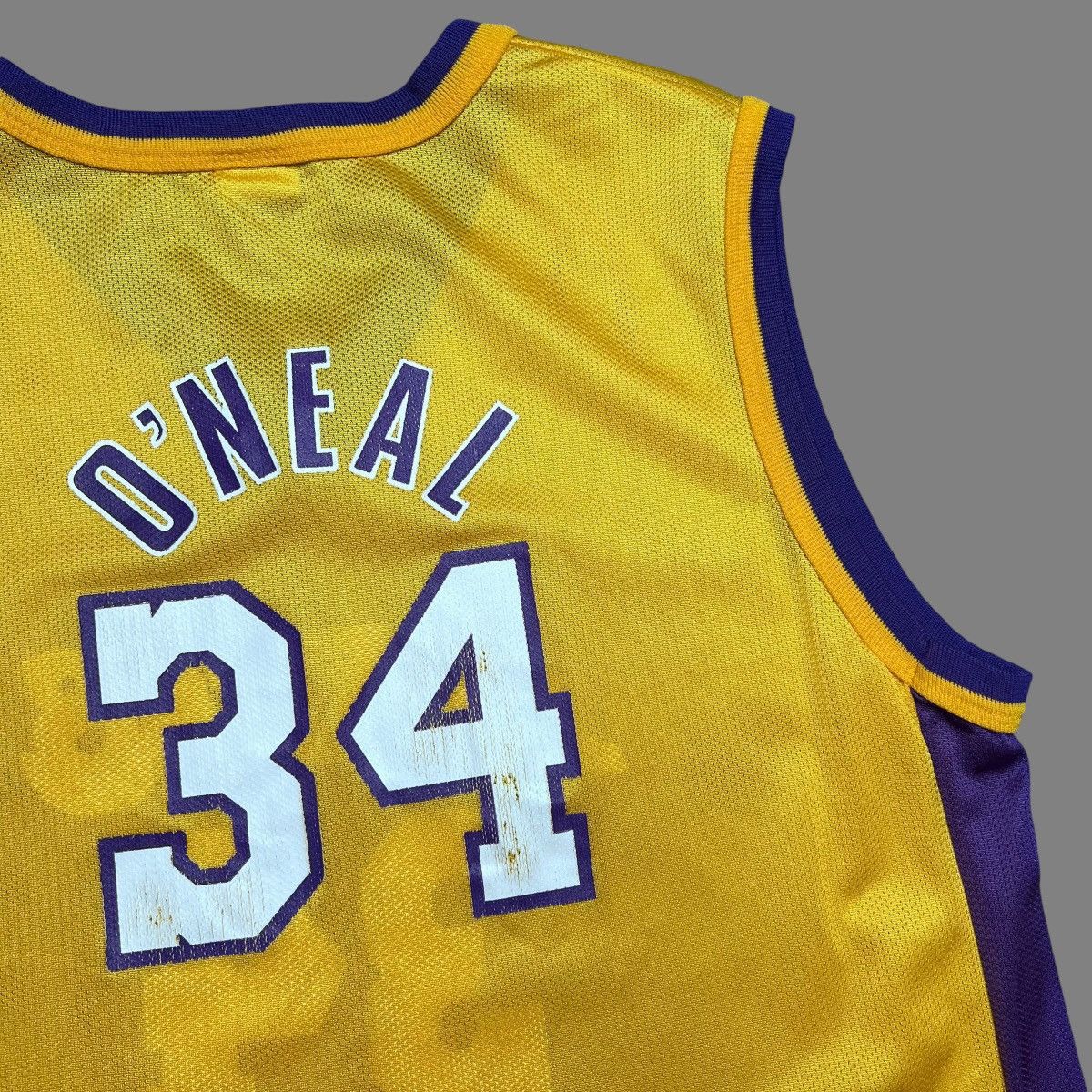 Champion × NBA × Vintage Vtg 90s NBA Los Angeles Lakers Shaq O’Neal Champion Jersey Size US M / EU 48-50 / 2 - 10 Thumbnail