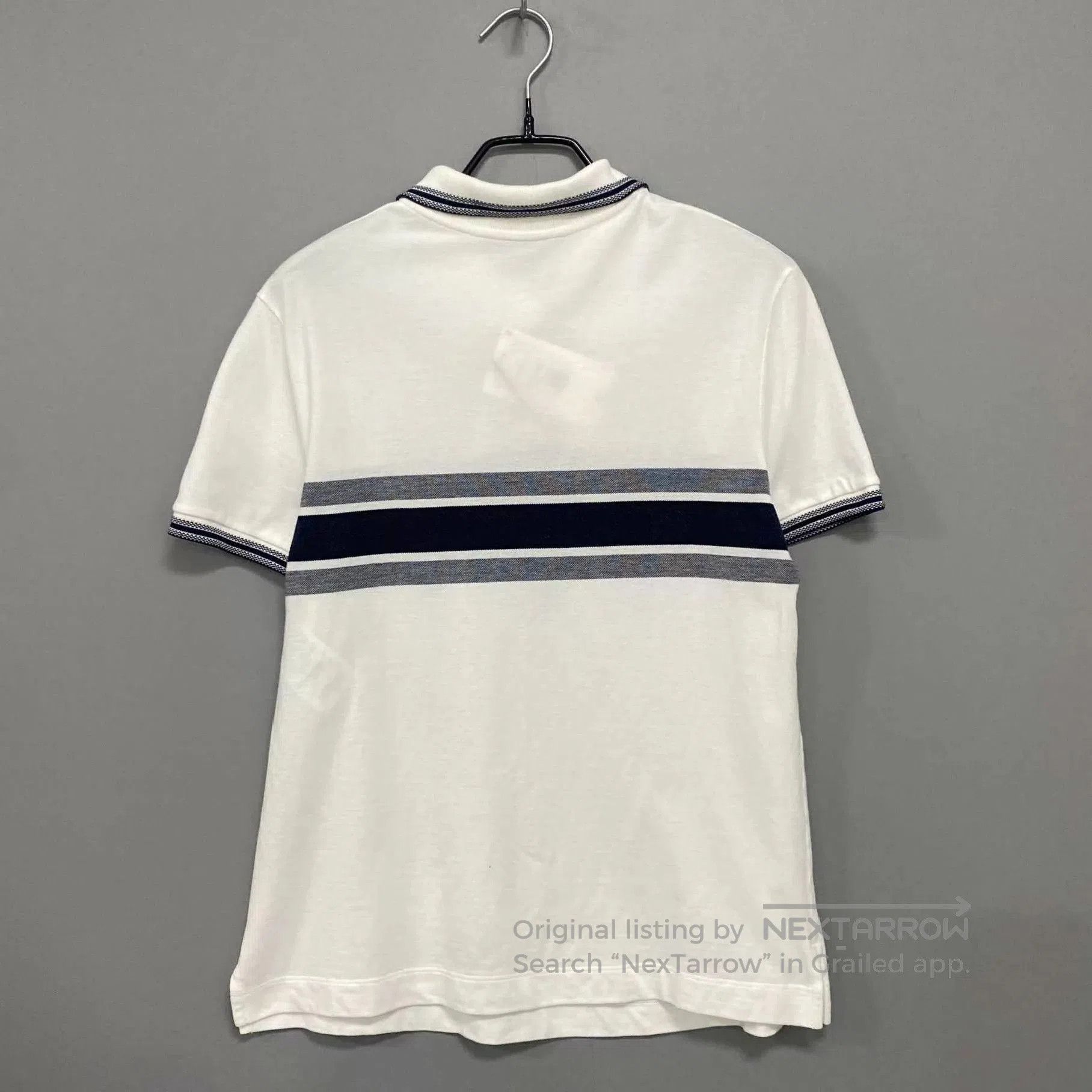 Dior White Striped Short-Sleeve Polo Shirt. Size US M / EU 48-50 / 2 - 3 Thumbnail