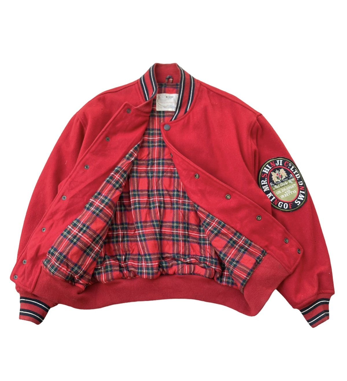 Japanese Brand Vintage Shinji Abe Attachment Bomber Jacket Size US XL / EU 56 / 4 - 3 Thumbnail