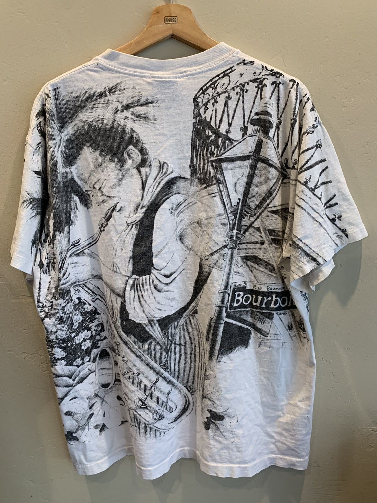 Giant RARE* Vintage New Orleans Jazz AOP Single Stitch Giant Shirt Size US XL / EU 56 / 4 - 2 Thumbnail