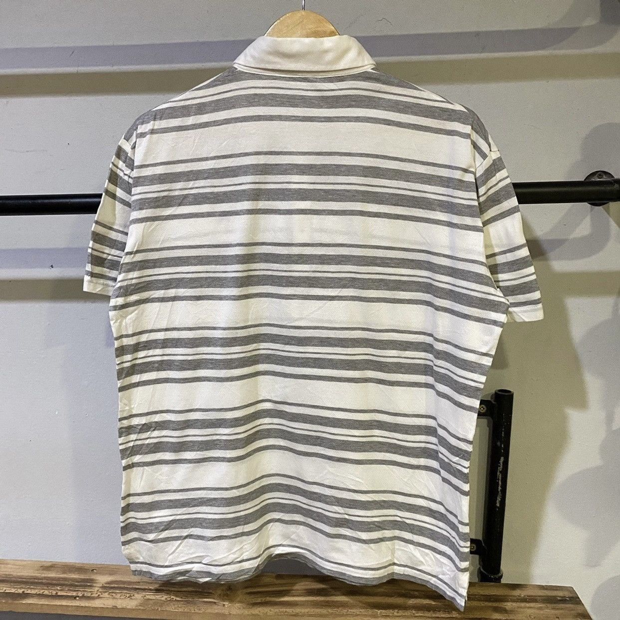Burberry BURBERRY Black Label Basic Logo Stripe Polo Shirts Size US L / EU 52-54 / 3 - 2 Thumbnail