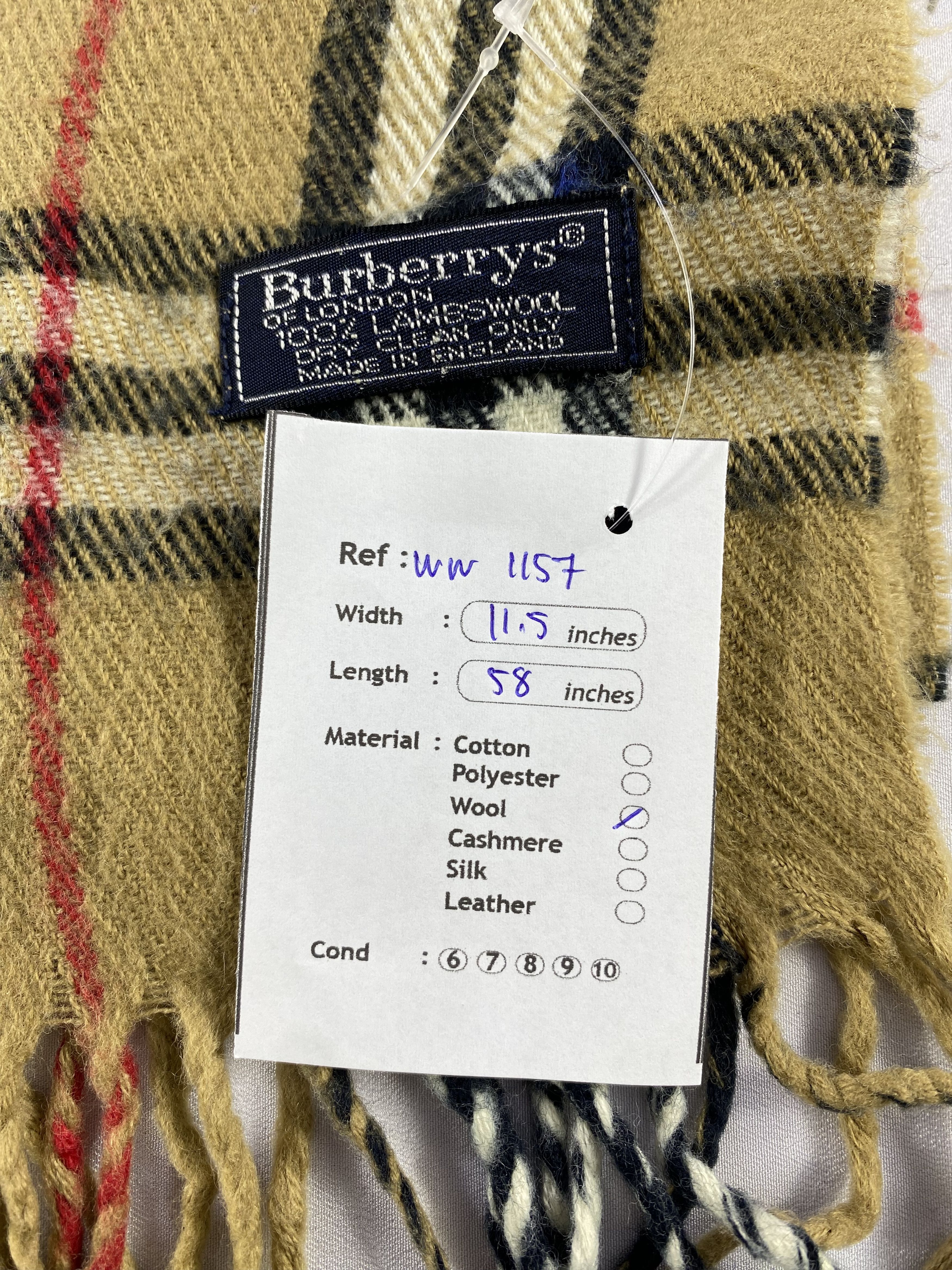 Burberry × Vintage Burberry Scarf / Muffler / Neckwear - WW1157 Size ONE SIZE - 5 Thumbnail