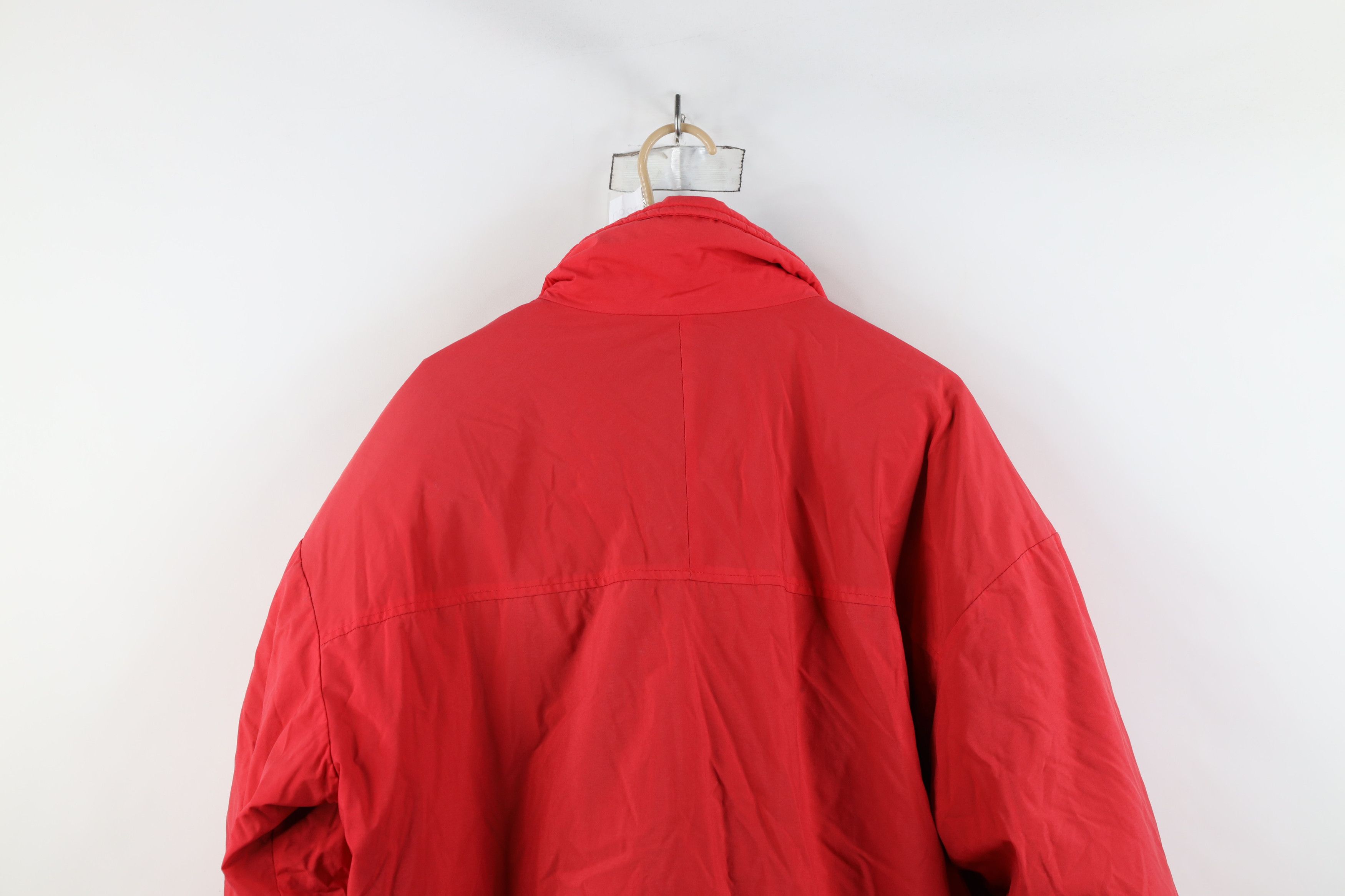 Vintage × Woolrich Woolen Mills Vintage 90s Woolrich Spell Out 2 In 1 Puffer Jacket Red Blue Size US XL / EU 56 / 4 - 8 Thumbnail