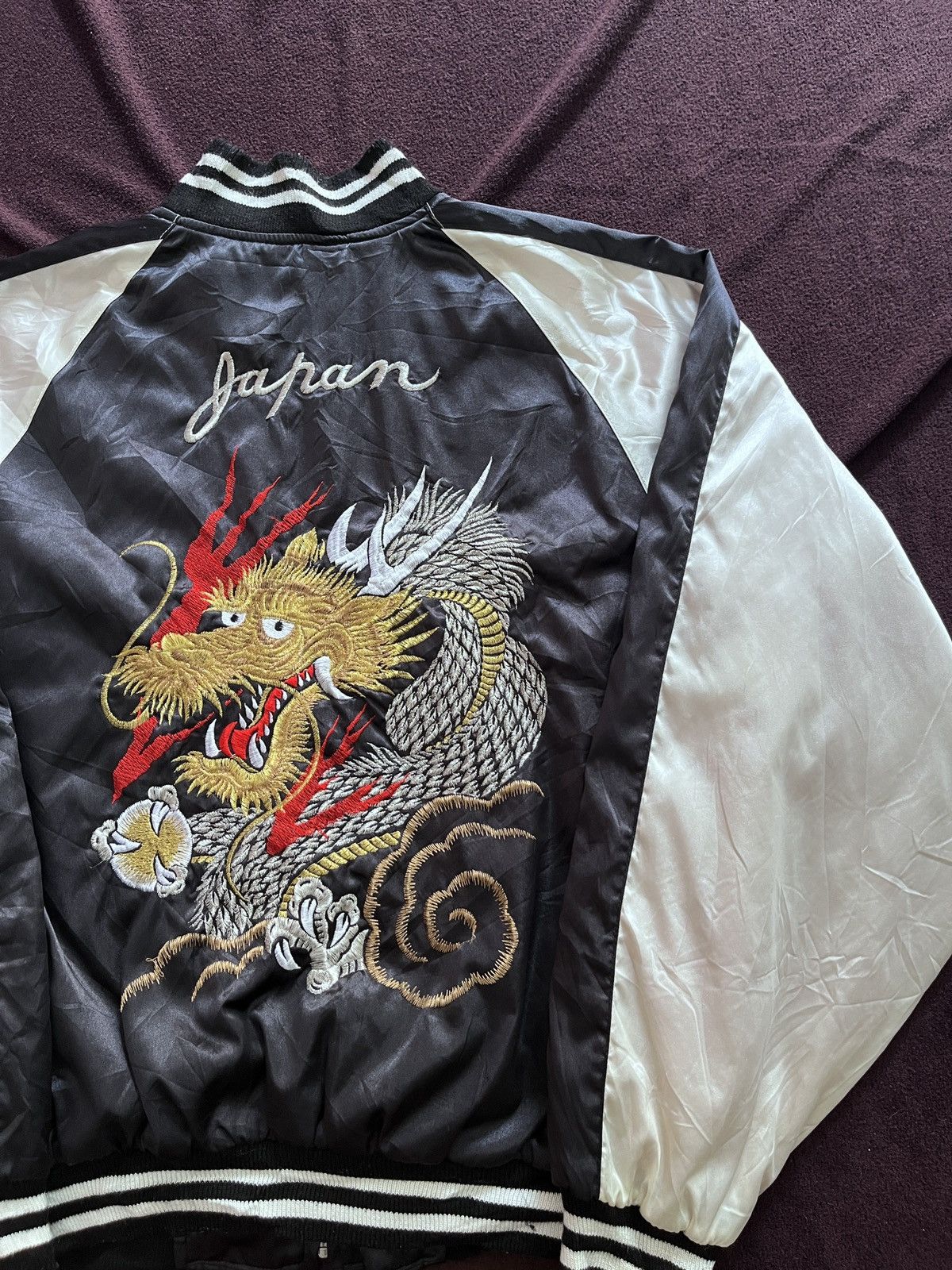 Japanese Brand JAPANESE SUKAJAN DRAGON JACKET 1990 Size US L / EU 52-54 / 3 - 6 Thumbnail