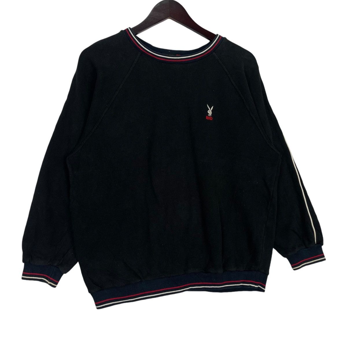 Playboy × Vintage Vintage Playboy Crewneck Sweatshirt Black Sweater Pullover Size US M / EU 48-50 / 2 - 3 Thumbnail