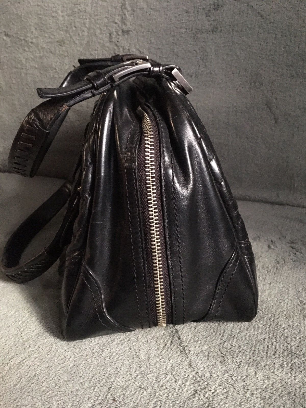 Kenzo KENZO Leather Black Metal Logo Handbag Shoulder Bag Size ONE SIZE - 6 Thumbnail