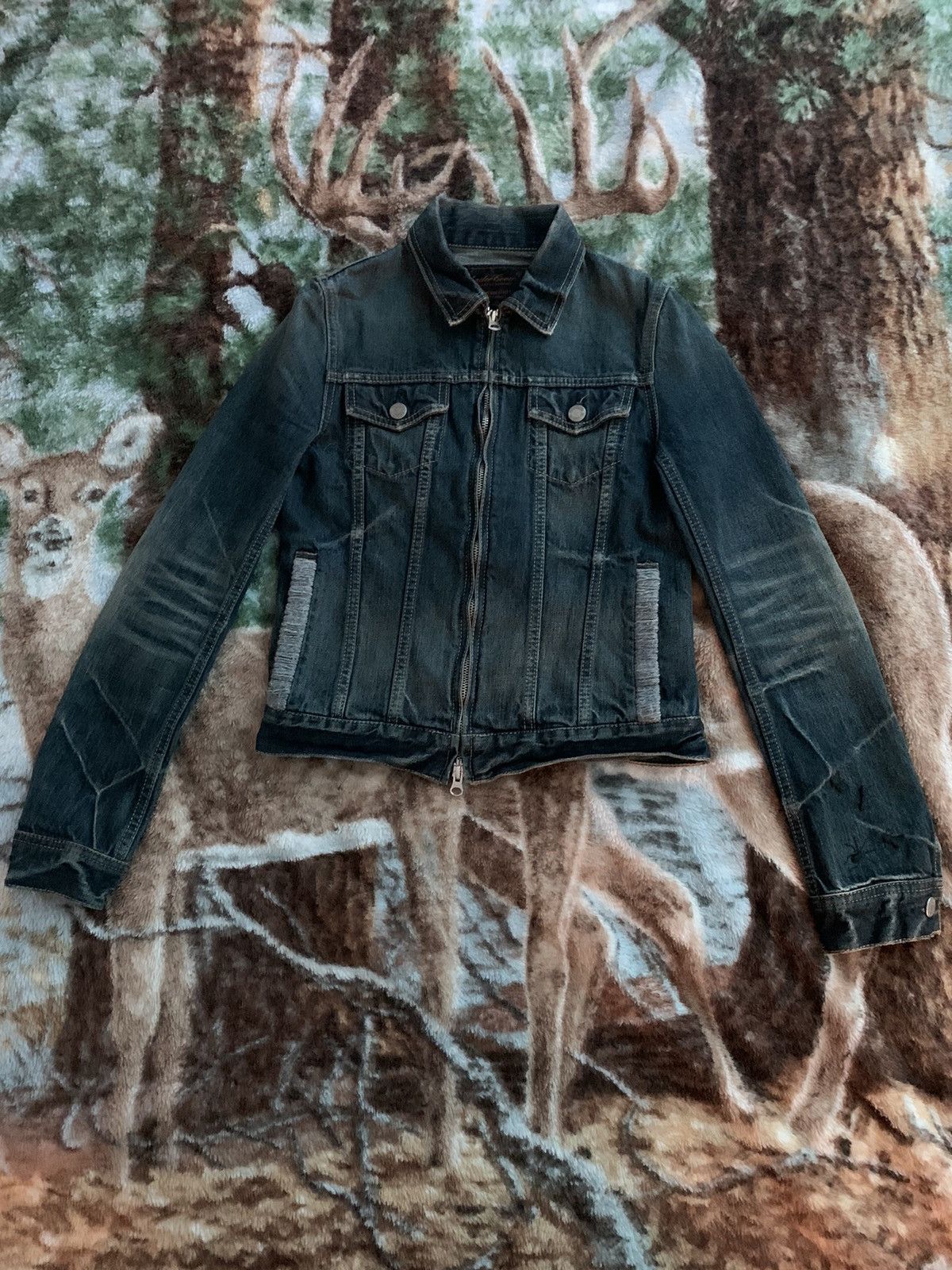 ジャケット・アウター UNDERCOVER 2006AW GURUGURU Denim Jacket Undercover AW06 Undercover Guruguru Insect Bug Denim Jacket