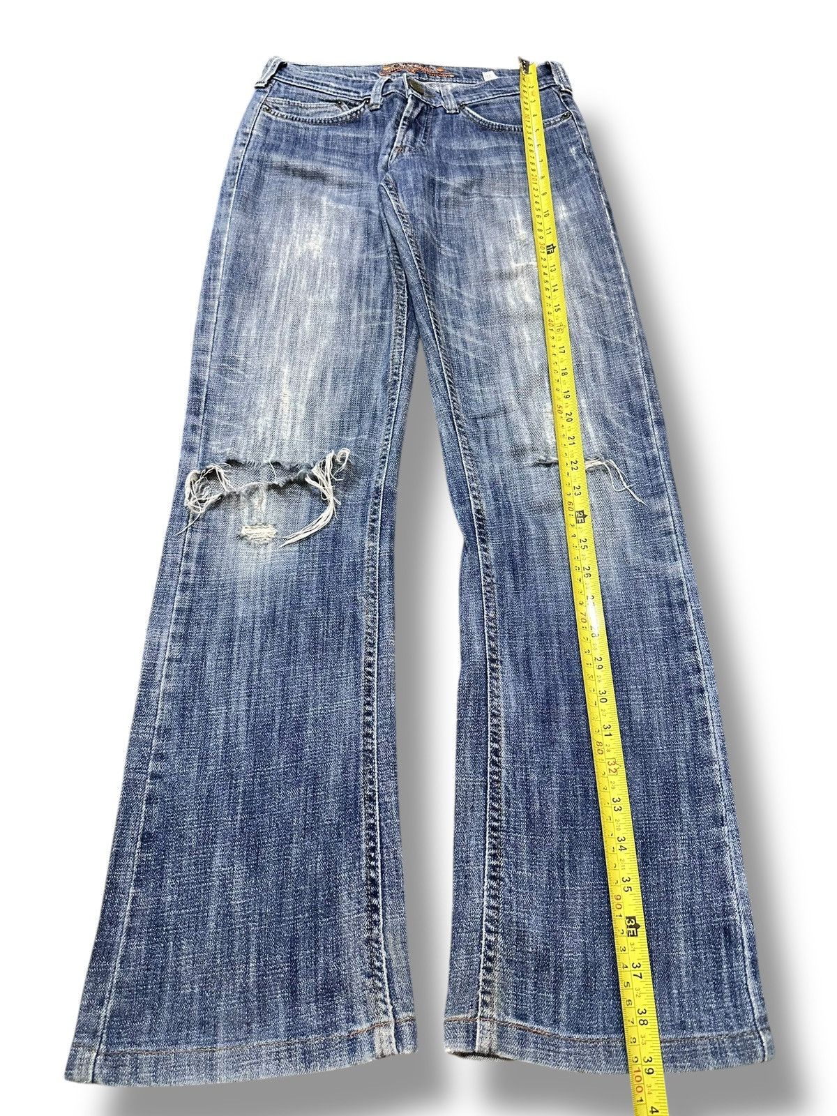 Japanese Brand Distressed Vintage Jeans Flare Style With Faded Wash Size US 28 / EU 44 - 10 Thumbnail