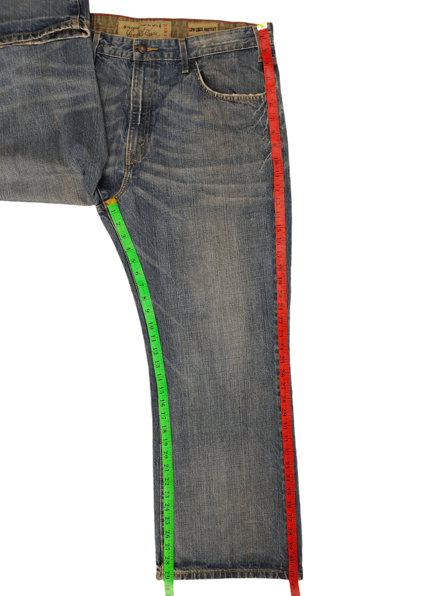 Vintage Y2k Levis Signature Clawmark Low Loose Bootcut Jeans